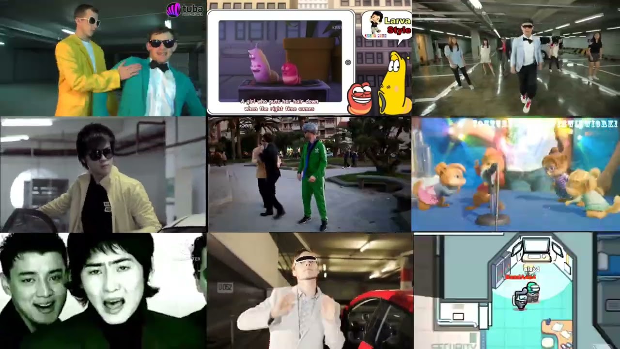 Gangnam Style 9 Parody Mashup
