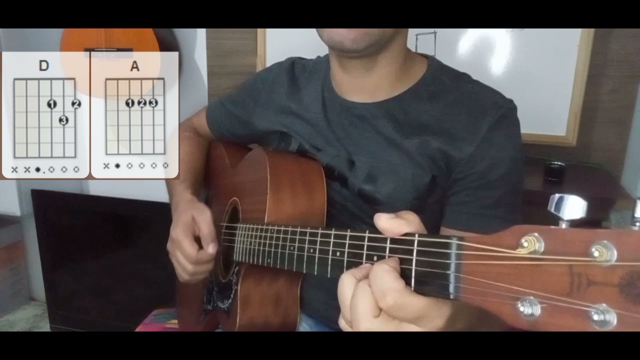 Aula de Violão Musica A formiguinha com a partida (quem quer pão) tom Re (D)