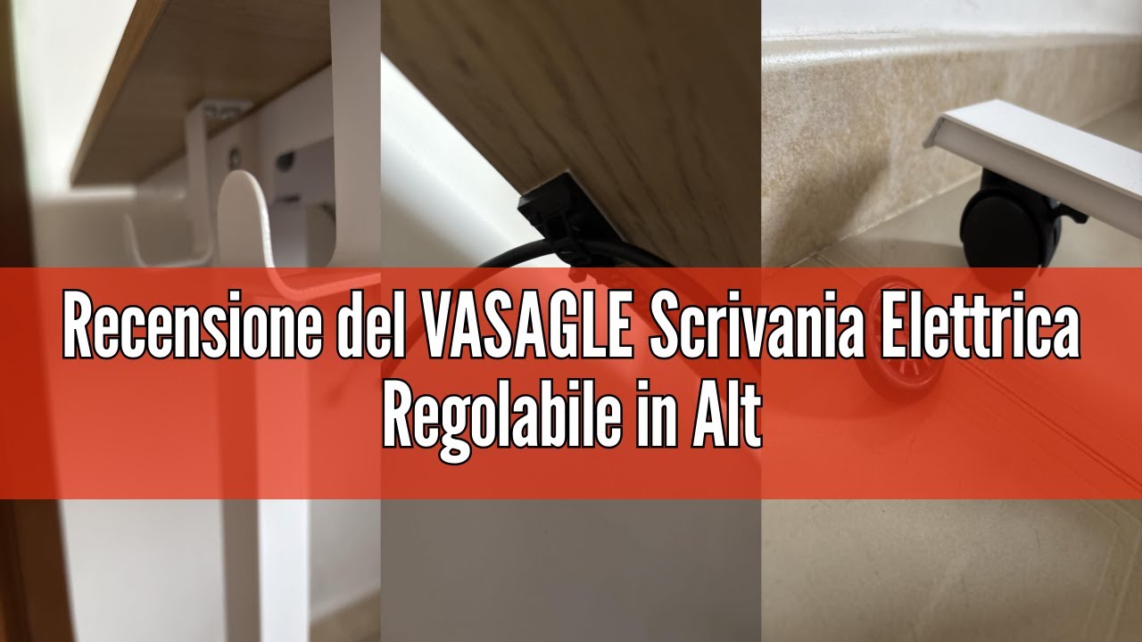 Recensione del VASAGLE Scrivania Elettrica Regolabile in Altezza, 60 x 140 x (72-120) cm, Tavolo Reg