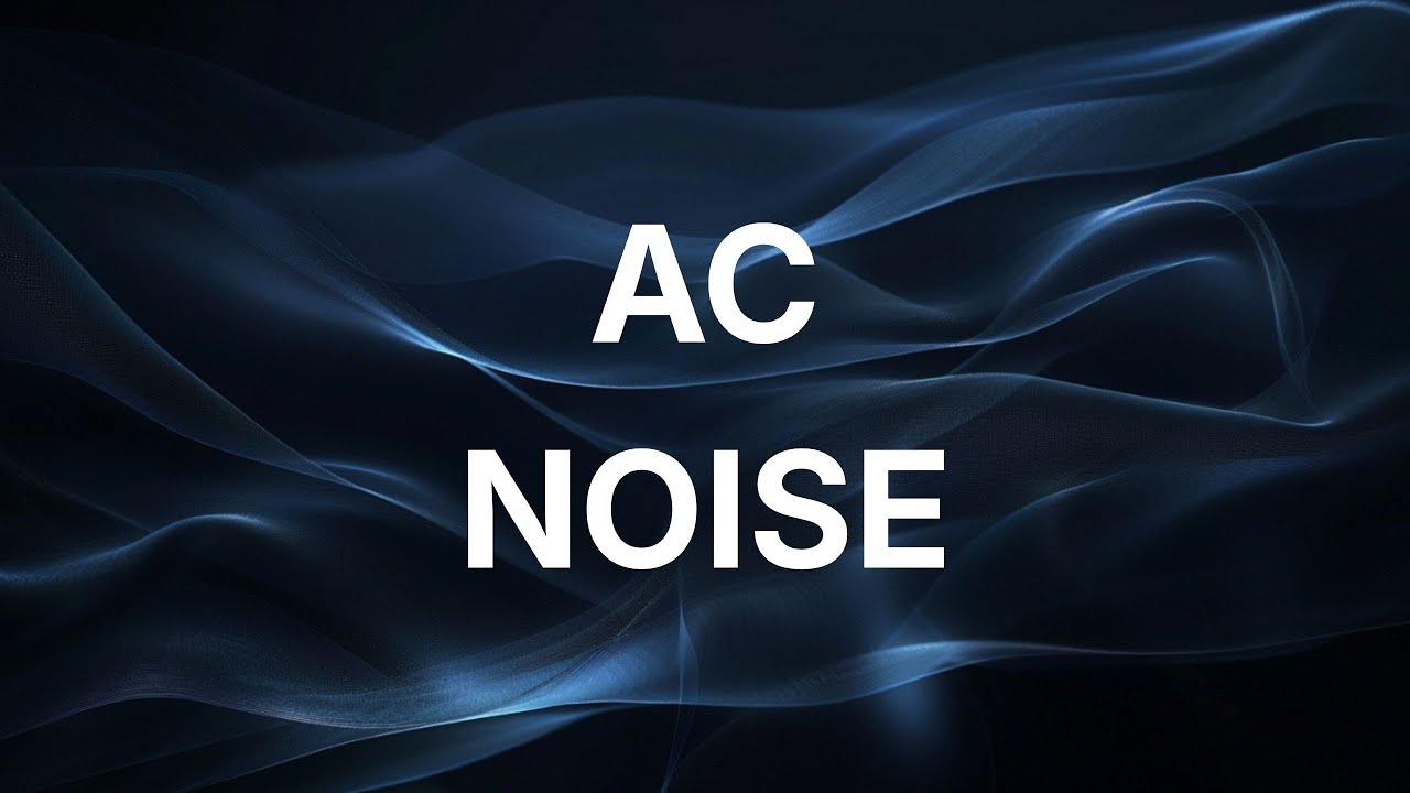 10 Hours Air Conditioner Noise for Deep Sleep 🌙 | Black Screen | No interruptions