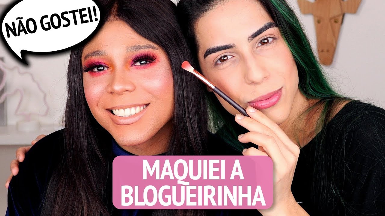 Maquiando a BLOGUEIRINHA com produtos VEGANOS 🍀