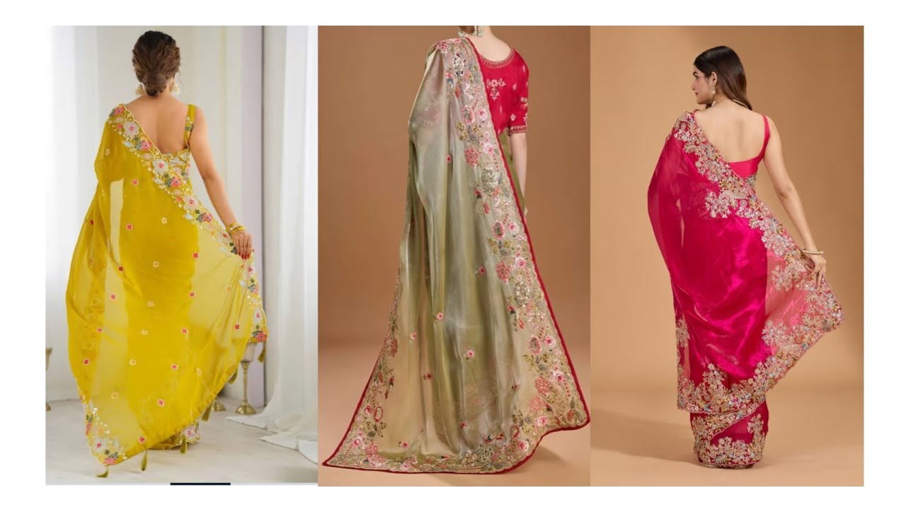 2025latest partywear saree/latest design saree for women&girl🔥 trending saree design/latestfashion