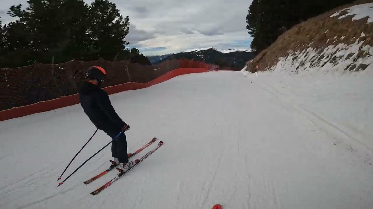 Discesa pista rossa LA LONGIA di Ortisei - inverno 2023-2024