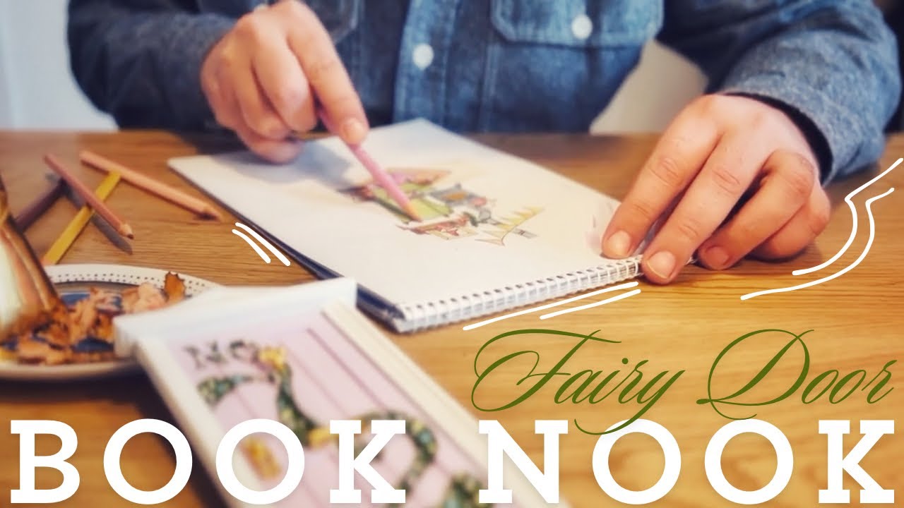 DIY 📚 Book Nook: Crafting A Miniature Fairy House From Cardboard & Scrapbook Supplies 4K