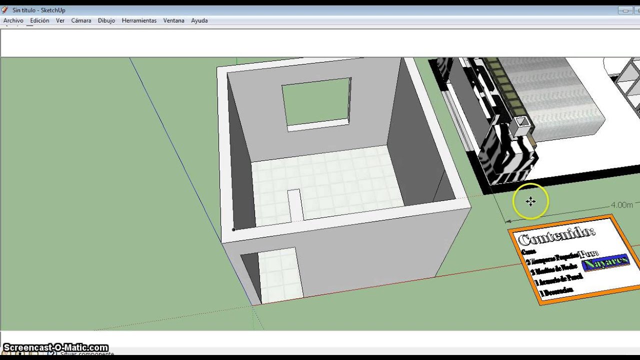 Tutorial express de sketchup (Haciendo una recamara)