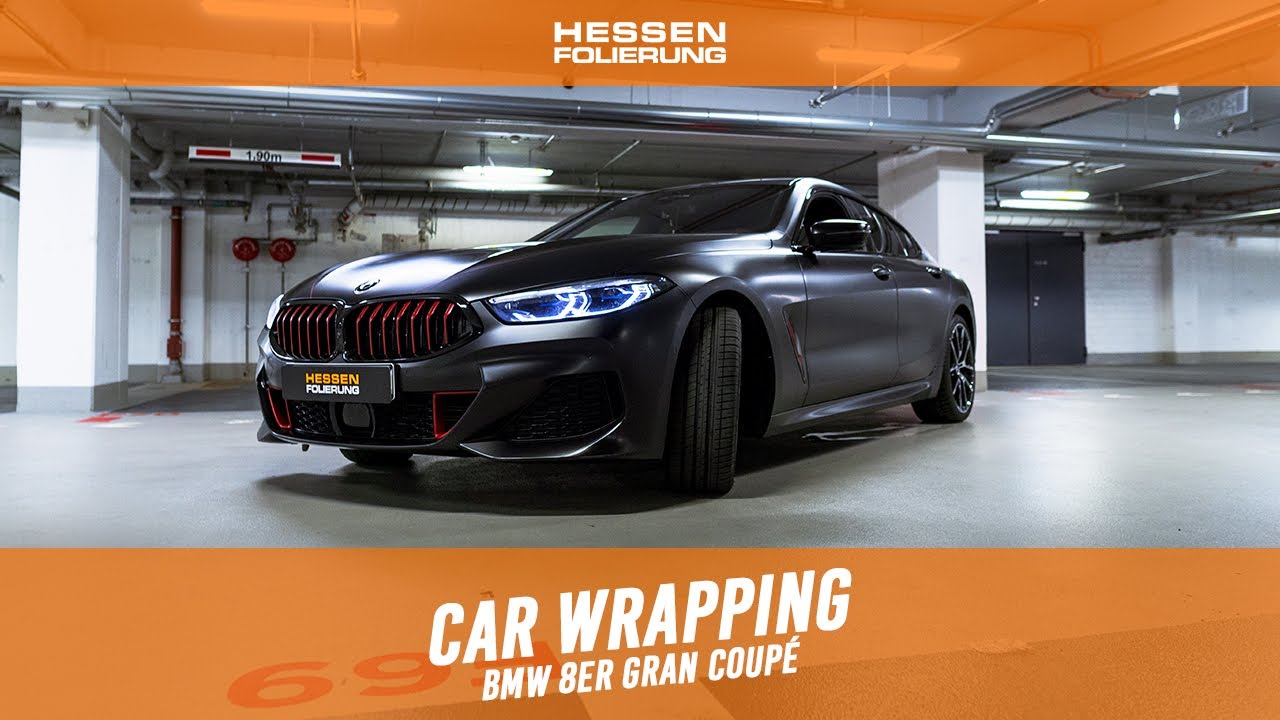 BMW 8er Gran Coupé | DEVIL IS BACK | SATIN SCHWARZ | HESSEN-FOLIERUNG