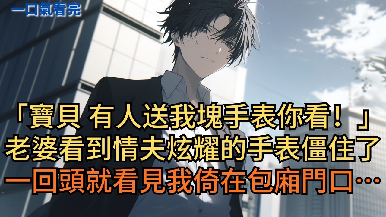 「寶貝，有人送我塊手表你看！」老婆看到情夫炫耀的手表僵住了，一回頭就看見我倚在包廂門口… #小说 #爽文