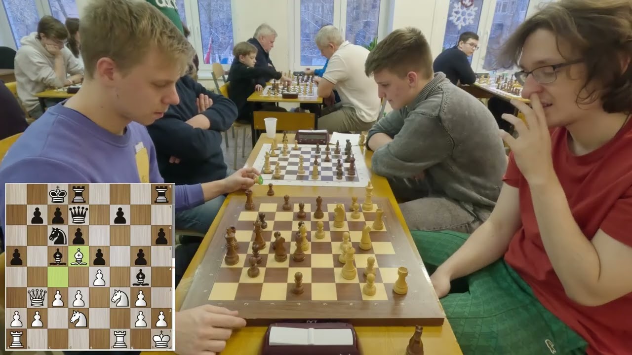 IM Shubin Kirill (2461) - FM Kurchenko Egor (2164). Блиц-турнир в ШЦ Алехина 28.12.2025.  