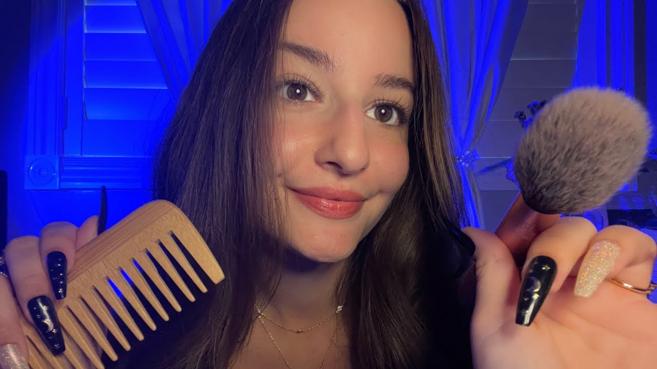 ASMR| Girl in the back of Class Does your Makeup and Hair 🌙