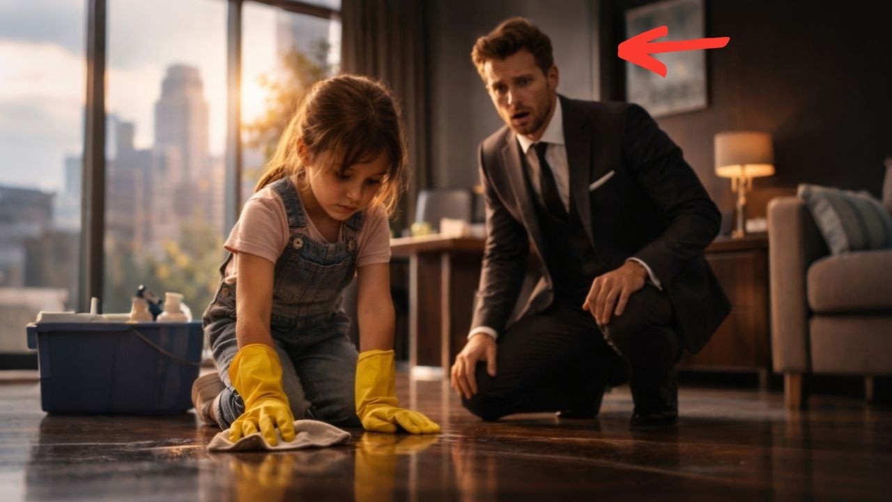 Uma Garotinha de 7 anos Limpava o Escritório de um Milionário — Quando Ele Descobriu o Motivo...