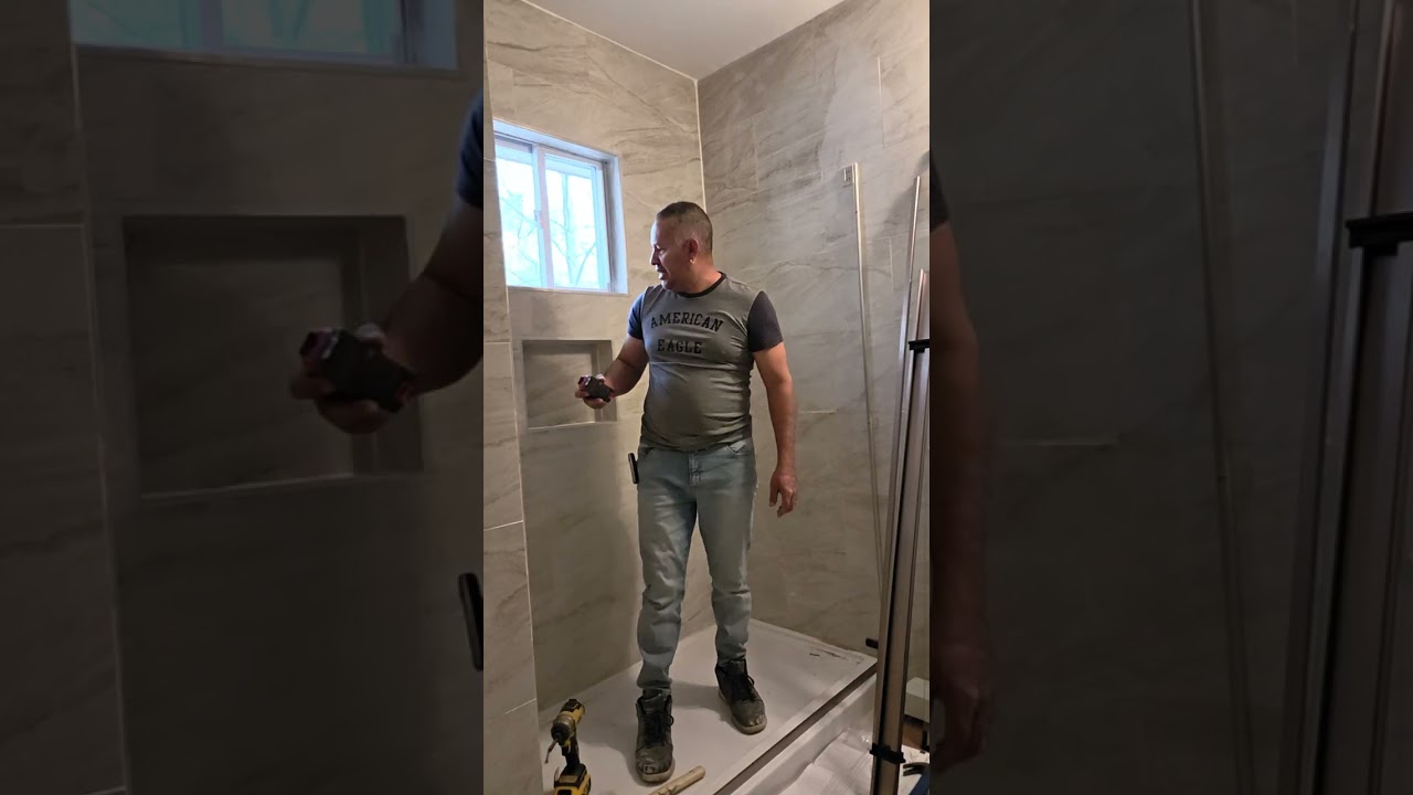 Como instalar una puerta kholler de shower