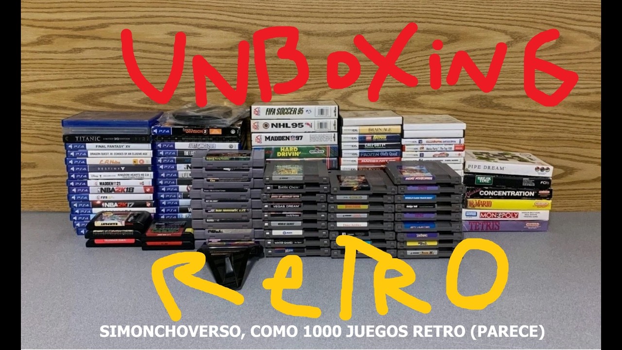 Unboxing de 1000 JUEGOS RETRO - SIMONCHOVERSO