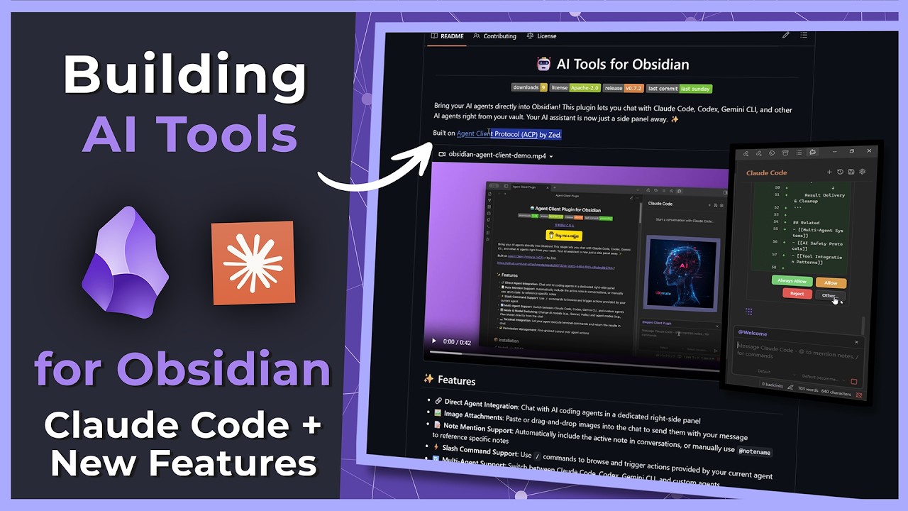 Building AI Tools for Obsidian - Claude Code Integration