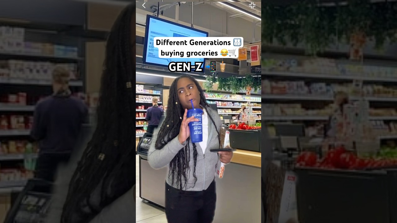 Which Generation do you shop like? 😂🛒 #shorts #genz #millennials #genalpha #inflation #groceries