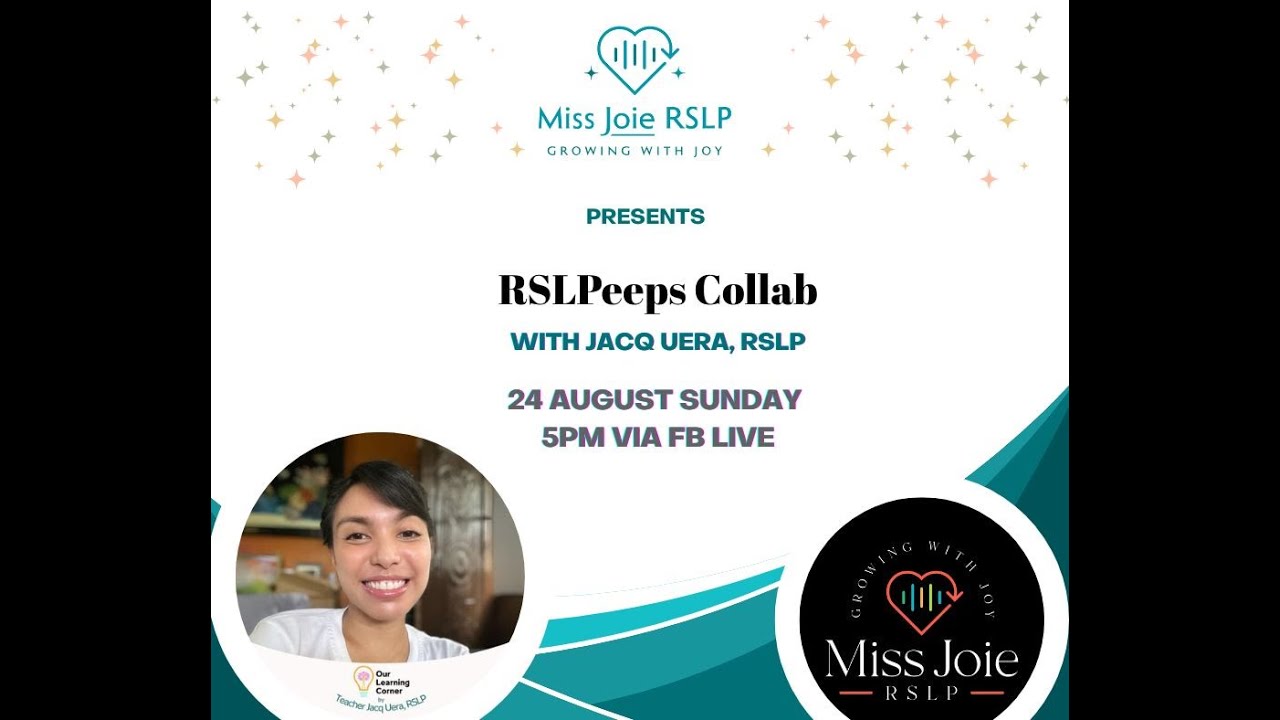 RSLPeeps Collab with Teacher Jacq of Our Learning Corner
