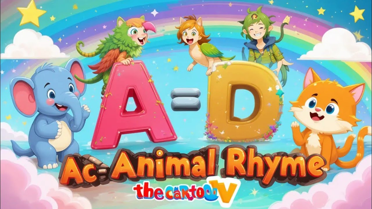 A–D Color Rhyme for Kids 🎨 | Learn ABC Colors with The Cartoon TV