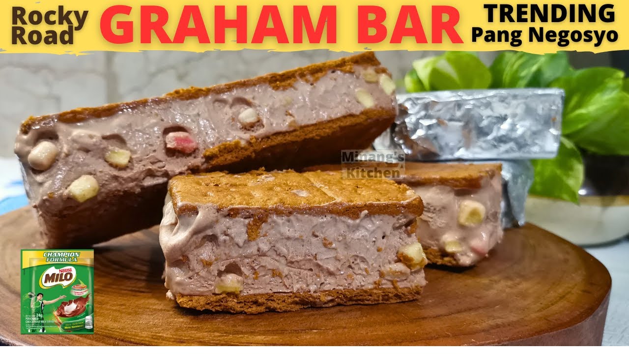 TRENDING! GRAHAM BAR | Pang NEGOSYO | Rocky Road | MILO Graham | GRAHAM ICE CREAM BAR Recipes