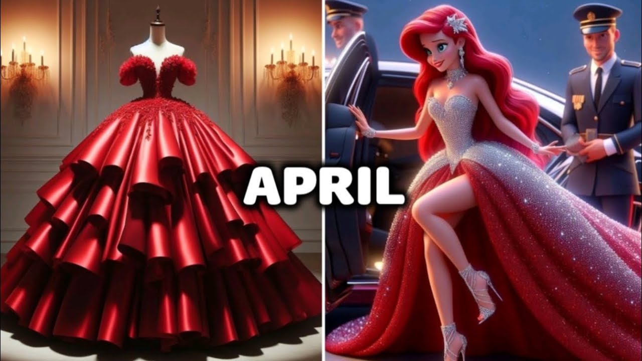 ✨Choose your Birthday Month and See your Dress and Disney Princess Ball Gown👗👸😍🎉 
