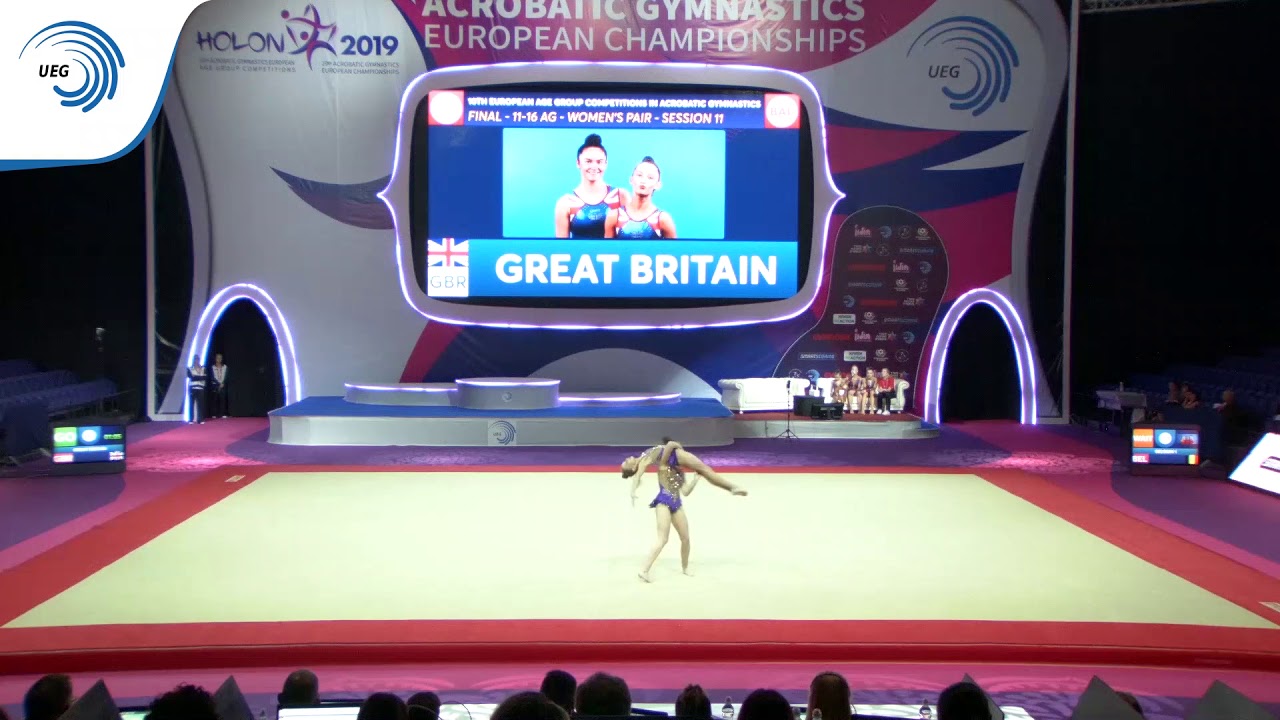 HODGSON & MCCARTAN (GBR) - 2019 European Age Group bronze medallists, 11 - 16 women's