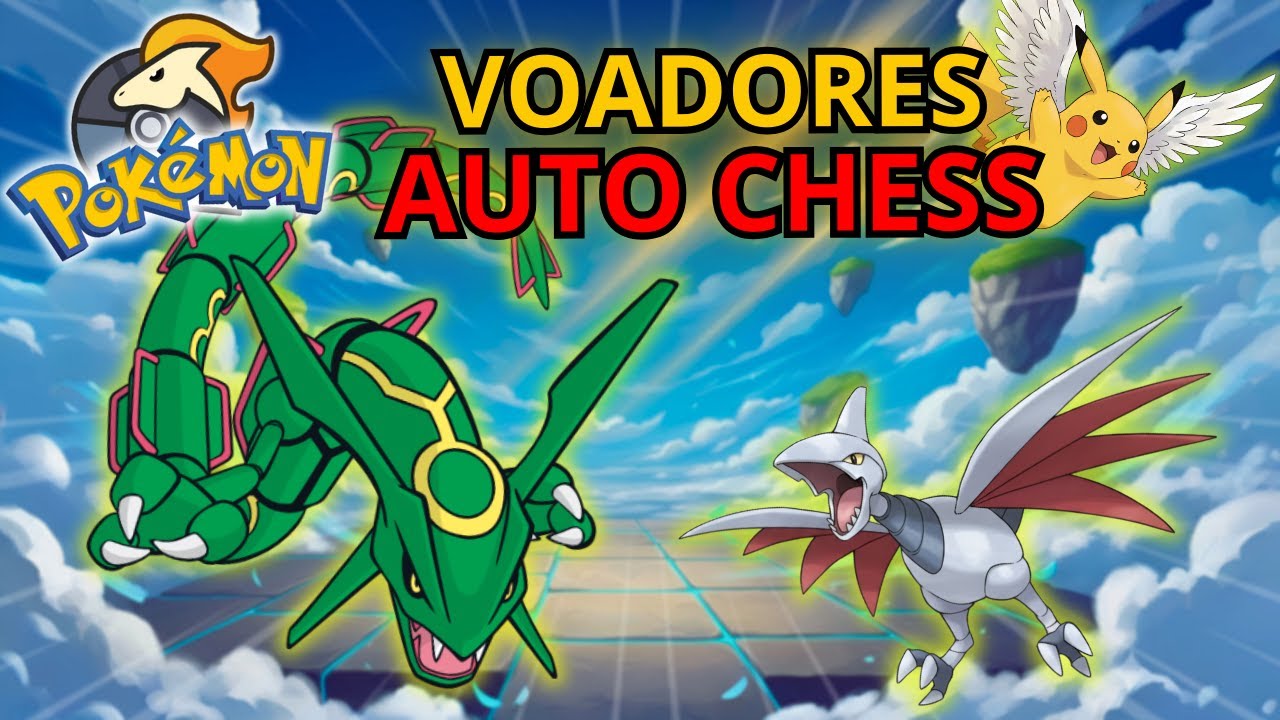 O PODER DO SKYDIVE É COMPLETAMENTE QUEBRADO: POKEMON AUTO CHESS - SINERGIA DE VOADOR INSANA!!!