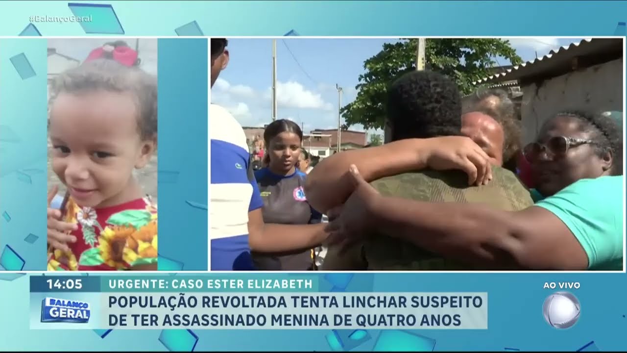 Caso Ester: Morte de menina de 4 anos em Recife PE gera revolta e mobilização popular por justiça