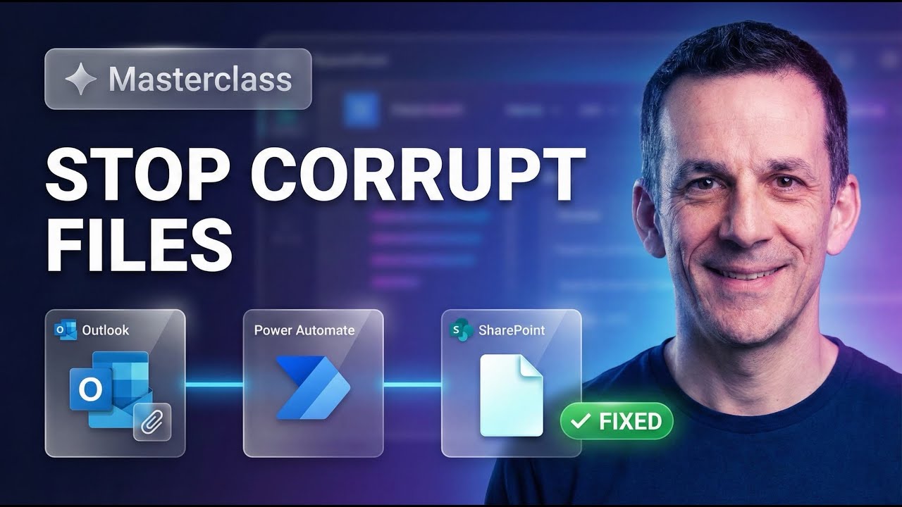 Automate Power Automate Email Attachments: Filter, Fix Corrupt Files, and Save to SharePoint