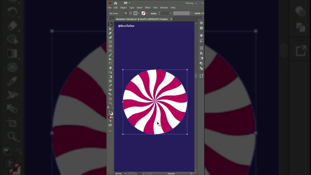 How to make Swirl Candy in Adobe Illustrator