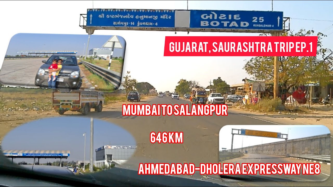 EP 01: MUMBAI TO SALANGPUR Via Delhi-Mumbai Expressway | Ahmedabad-Dholera Expressway | Road Trip