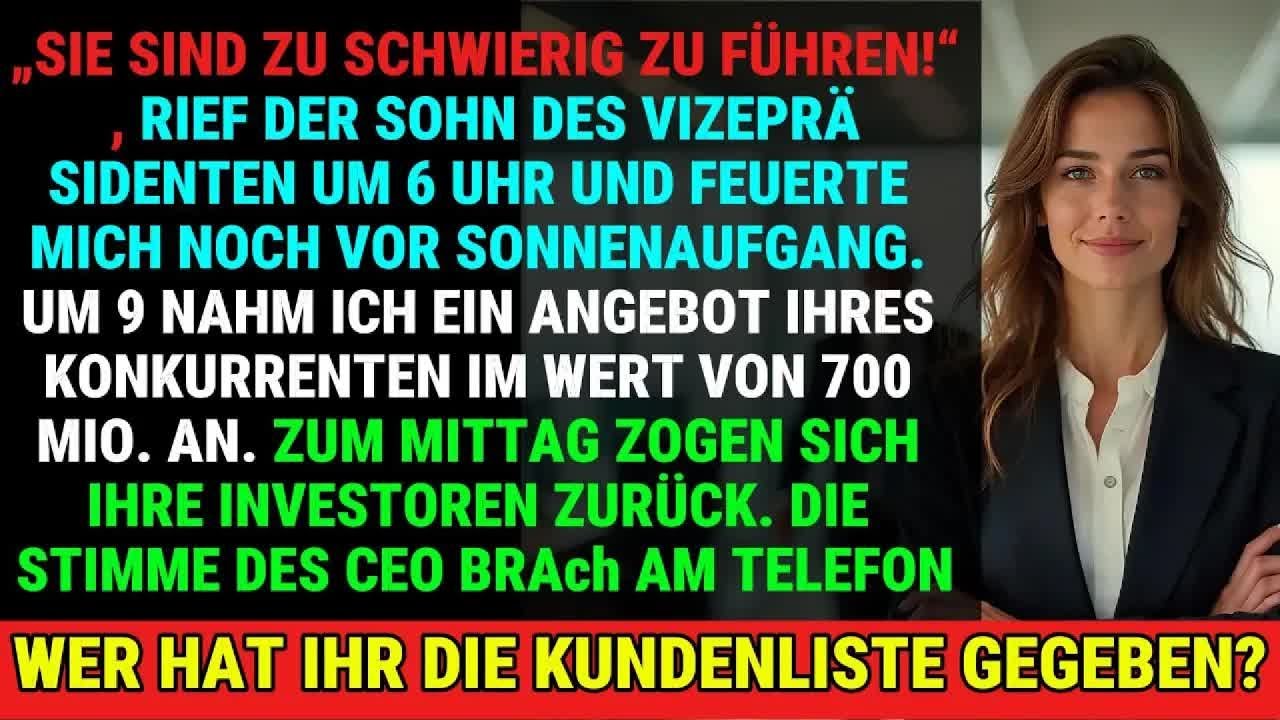 Gefeuert Als „Schwierig“, Nahm Ich Ihre Investoren Und Brach Den CEO