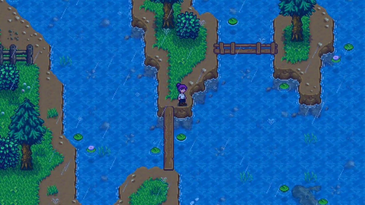 relaxing stardew valley music with rain sounds