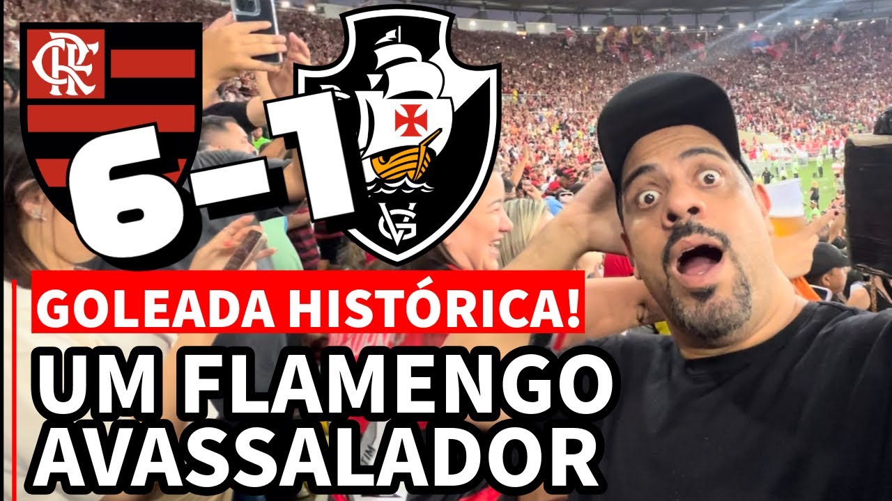 ABSURDO, FLA TRUCIDA RIVAL COM A MAIOR GOLEADA DA HISTÓRIA MODERNA DO CLÁSSICO: FLAMENGO 6 X 1 VASCO