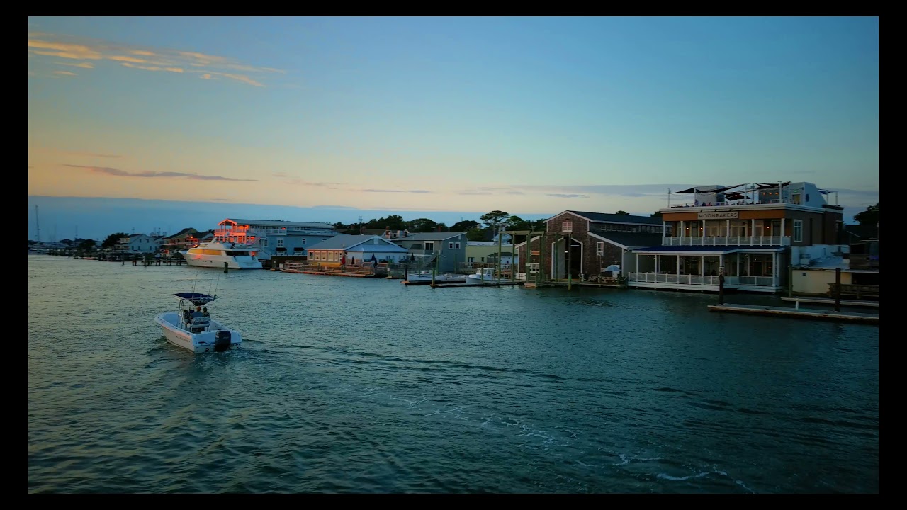 Beaufort waterfront at sunset 09 06 21