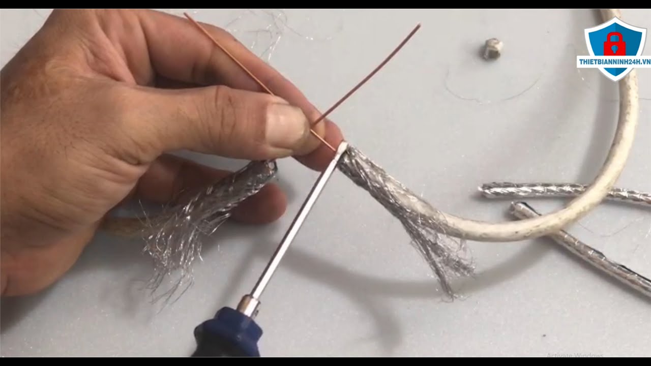Cách nối dây cáp đồng trục, dây tín hiệu camera | How to connect coax cable | Thiết Bị An Ninh 24H