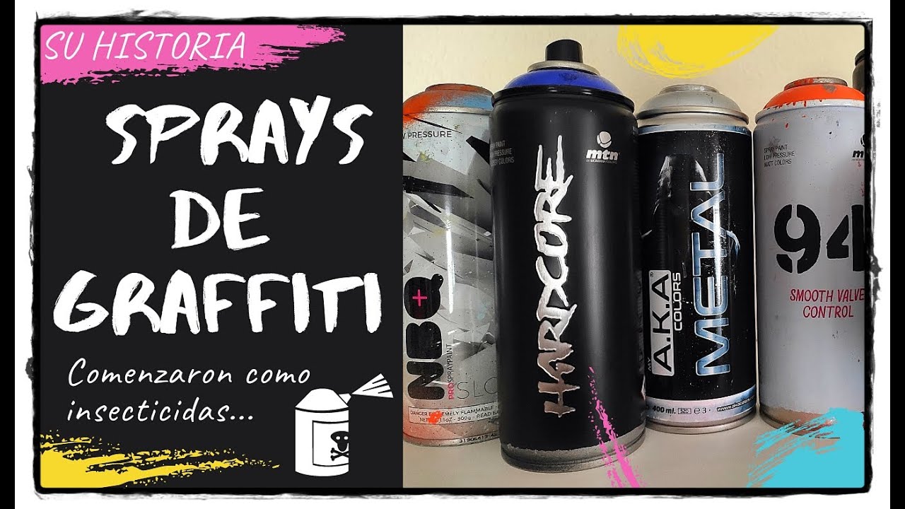 ▶️ SPRAYS de GRAFFITI. HISTORIA, MARCAS y TIPOS 🔥1949-HOY
