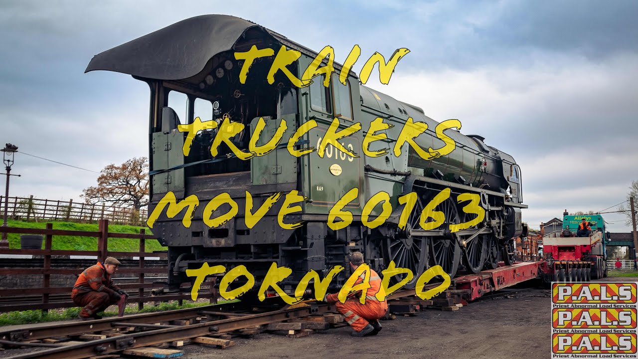 Train Truckers Allelys Heavy Haulage move 60163 Tornado, Steam Locomotive from Bristol to GCR 2021