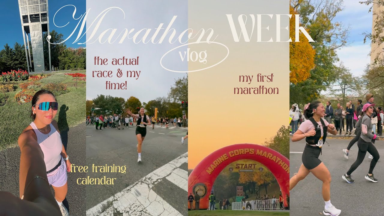 Running my First Marathon Sub 4!! FREE training plan, race strategy, the race & week leading up
