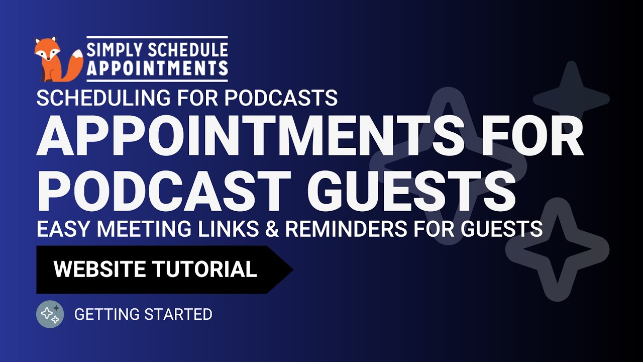Podcast Booking System Tutorial | Easy Booking for Podcast Guests | Simply Schedule Appointments