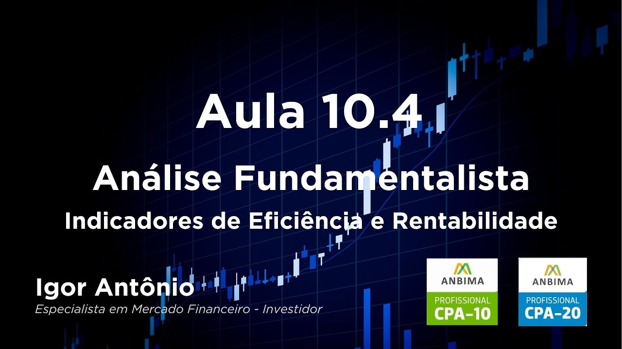 Aula 10.4 Indicadores de Eficiência e Rentabilidade