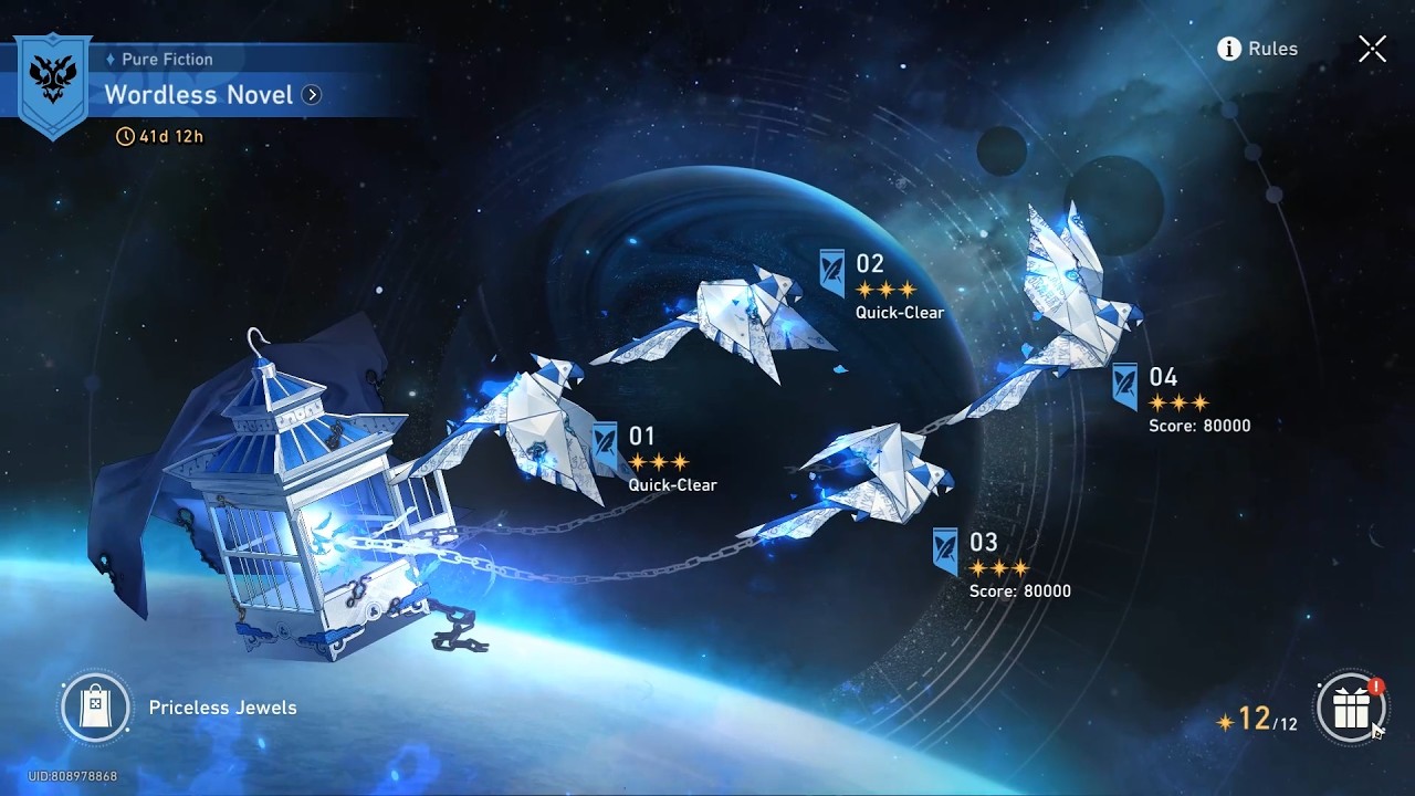 Honkai Star Rail Pure Fiction: Wordless Novel