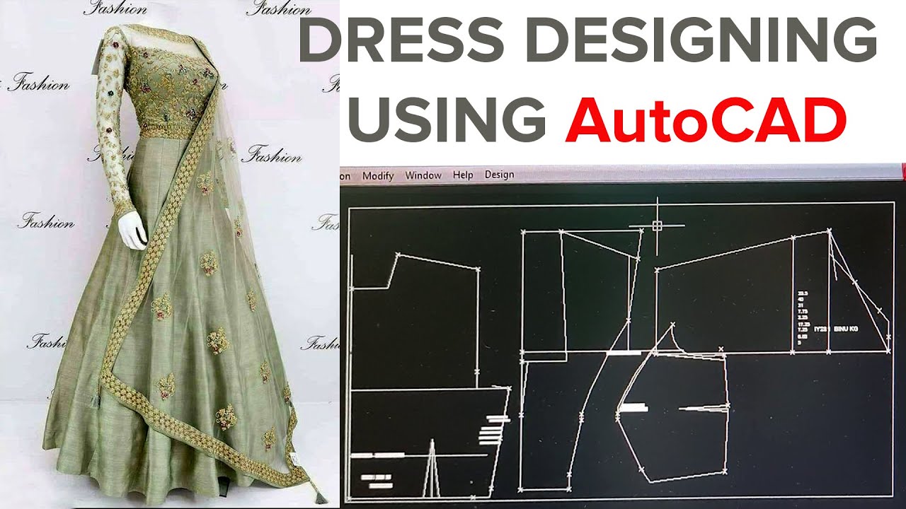 DRESS DESIGNING USING AUTOCAD | CUSTOMIZING AUTOCAD | LEARN VISUAL LISP
