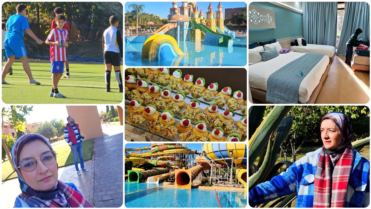 جولة في فندق aqua mirage  من اجمل الفنادق في مراكش خصوصا تفاصيل كلها خليتهالكم هزو وليداتكم و سيرو