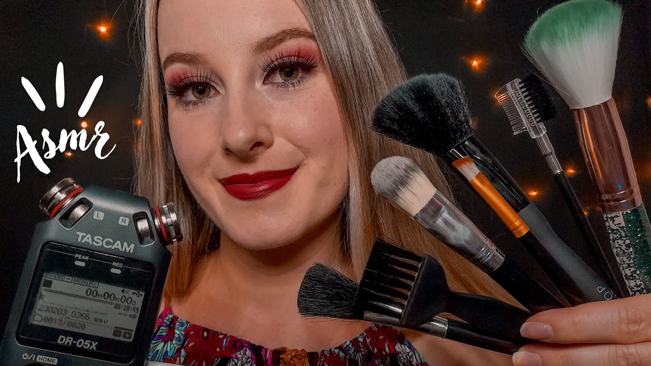 ASMR ARREPIANTE | VÁRIOS PINCÉIS NO MICROFONE | Microphone brushing | Sons para dormir rápido