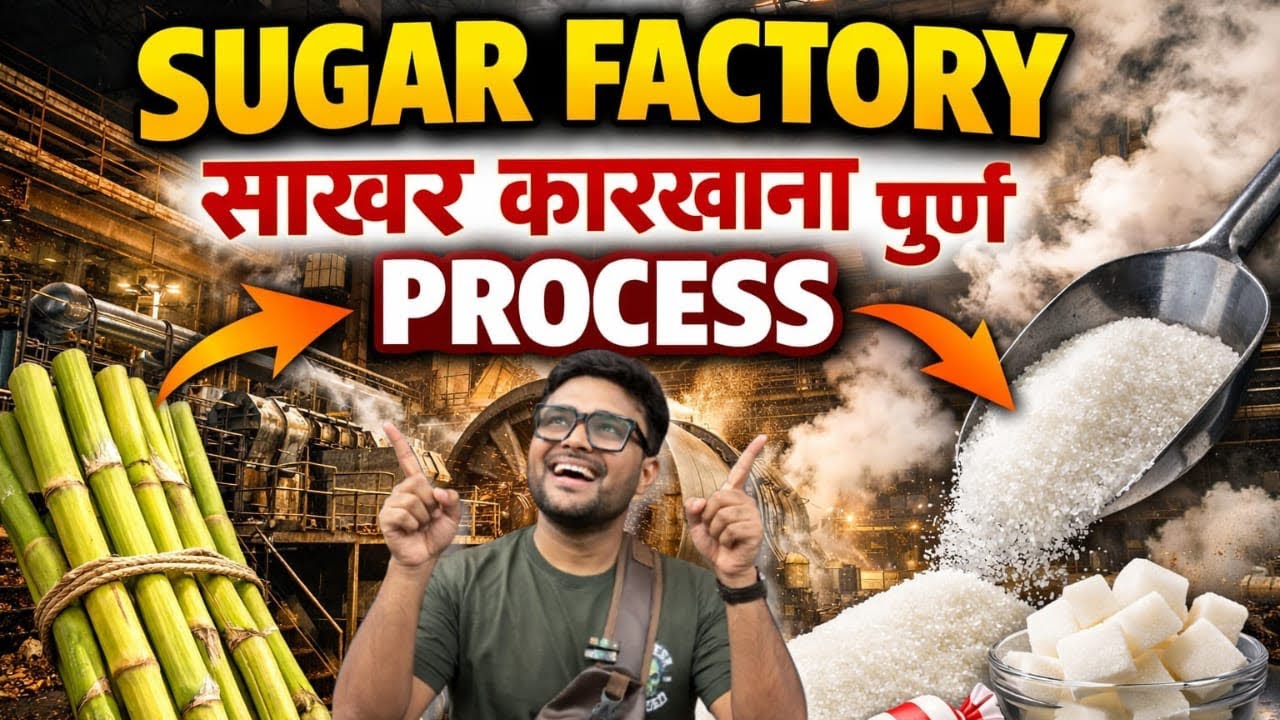 Sugar Factory | साखर कारखाना पूर्ण Process 😋 #kolhapur #sugar #factory #factorytour #food 