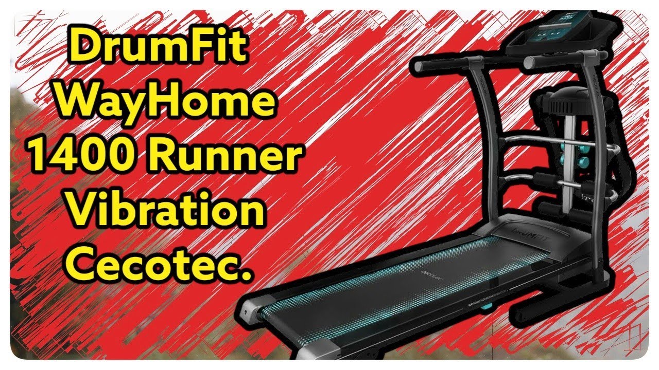 DrumFit WayHome 1400 Runner VibrationCinta de correr plegable. Cecotec