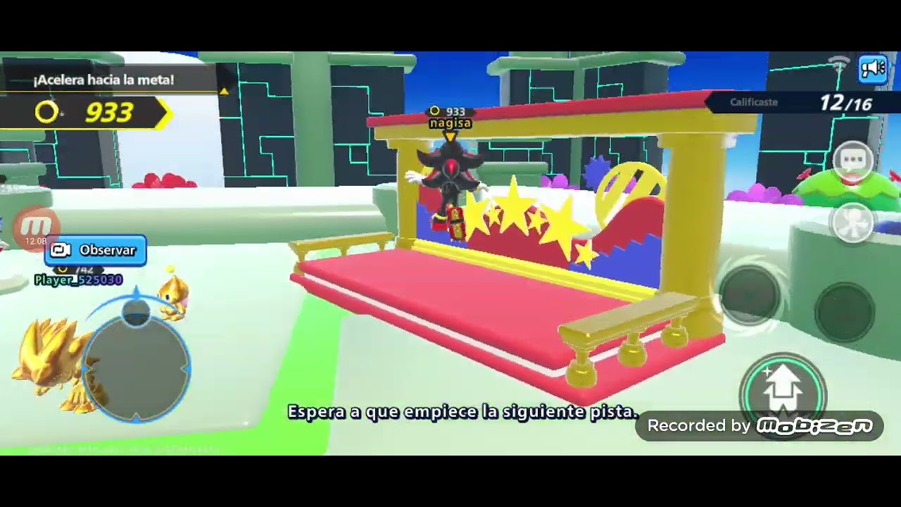 Sonic y Tails jugando Sonic Rumble derechos de autor a sega