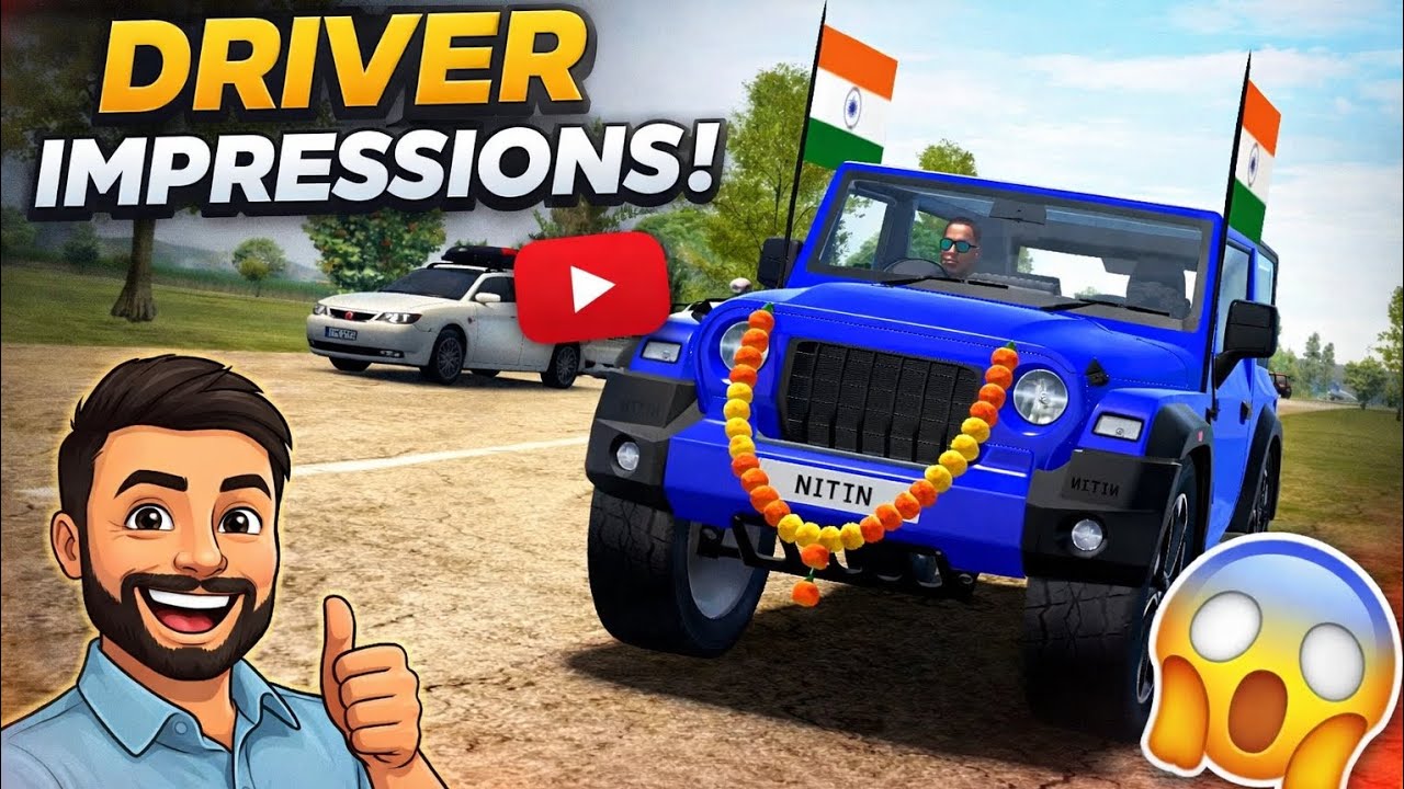 Modified Mahindra Thar Car Games: Indian Cars (Gadi Wala Game) - Car Game Android Gameplay 2026  