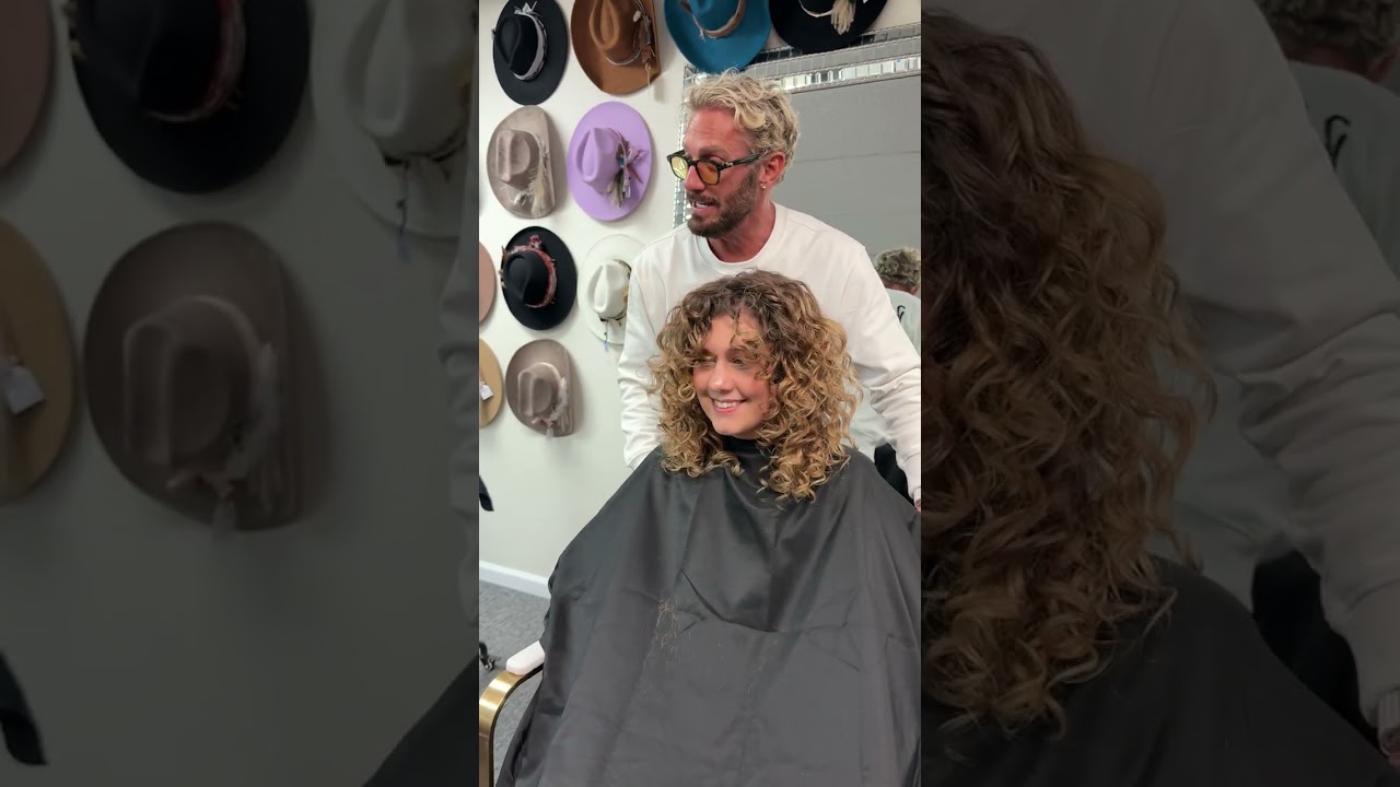 How I cut the perfect Curls and CURLY bangs