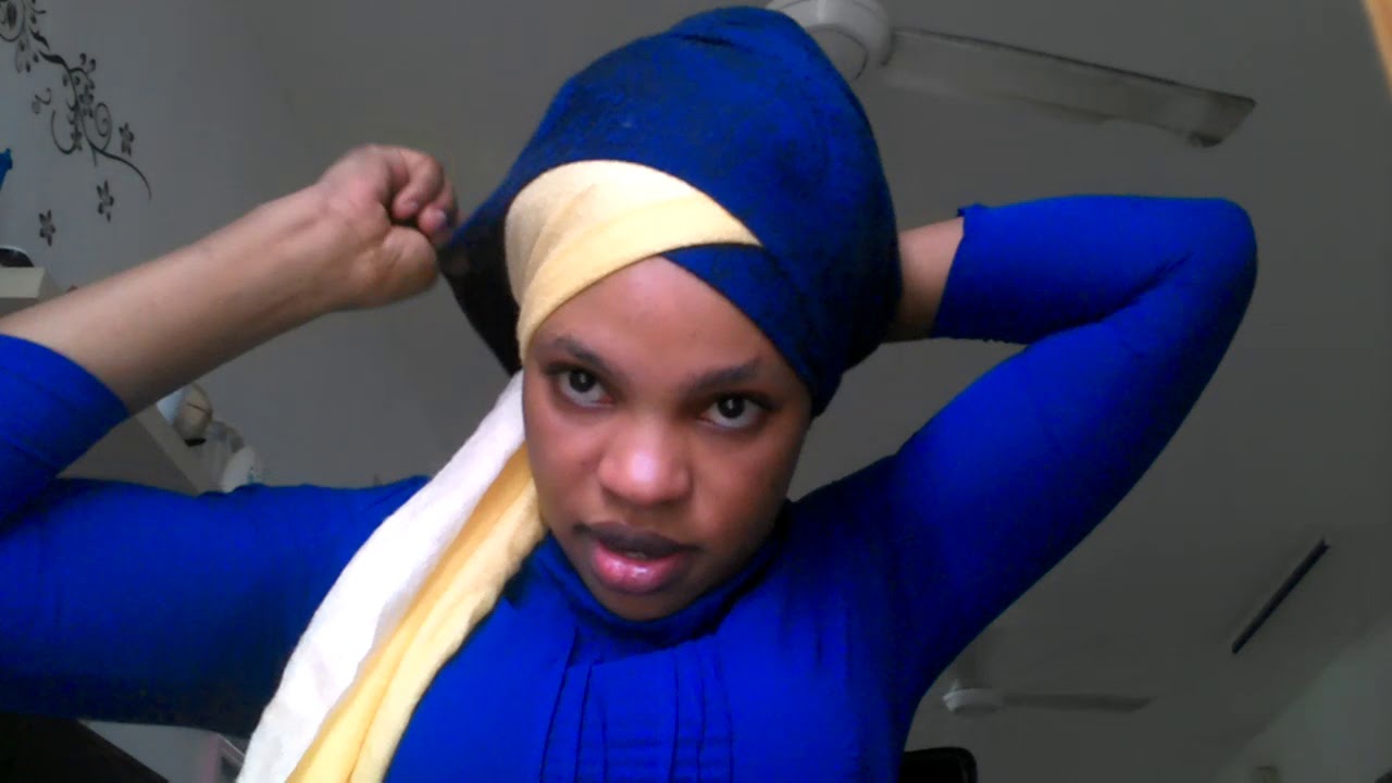 Zig-Zag turban tutorial(requested)two scarfs