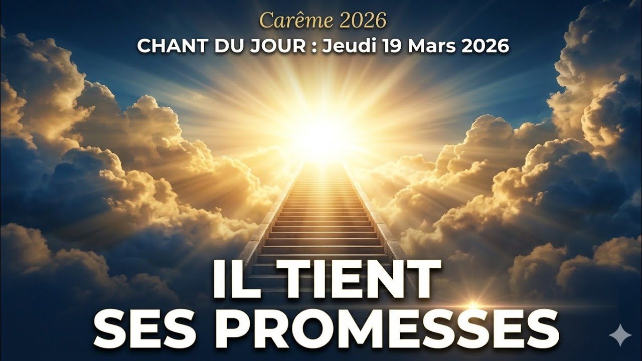 CHANT DU JOUR : Jeudi 19 Mars | Carême 2026 - IL TIENT SES PROMESSES | Méditation & Prière