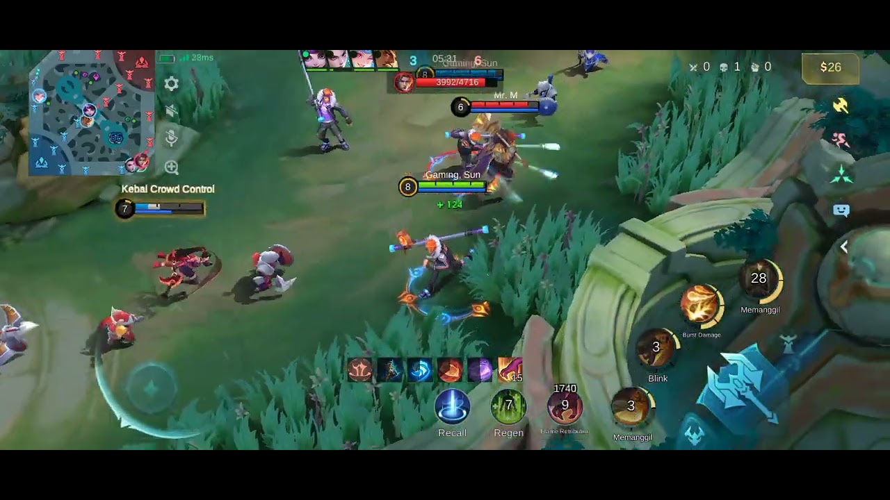 #mobilelegends Ketemu sama Player Epic, Pakai Hero Sun